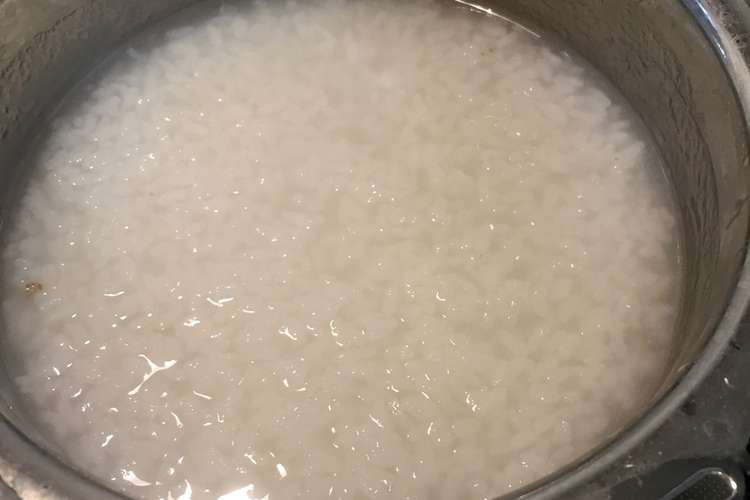 米から鍋炊きのお粥 レシピ 作り方 By おからぱうだー クックパッド 簡単おいしいみんなのレシピが365万品