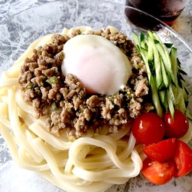 ♪冷やし肉味噌うどん♪