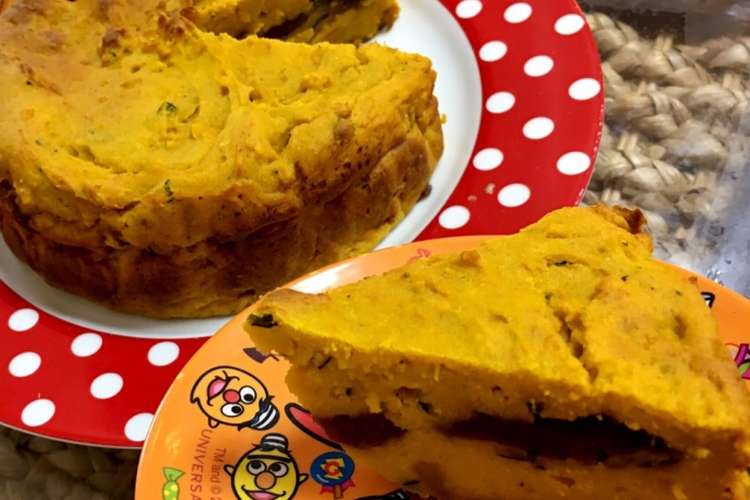 簡単 ヘルシー かぼちゃとあんこ和ケーキ レシピ 作り方 By ロマンスディレクター クックパッド