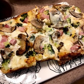 魚焼きグリルで作る☆豆乳パンキッシュ