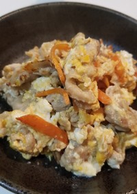 豚肉と卵のオイスターマヨ炒め