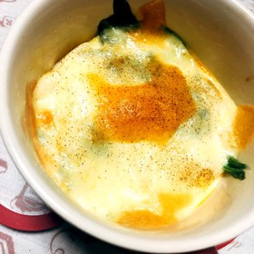 【糖質制限】牛乳なしほうれん草キッシュ風