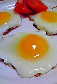 冷凍卵の目玉焼き