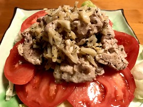 夏バテ予防疲労回復♡豚肉塩レモンバジル味
