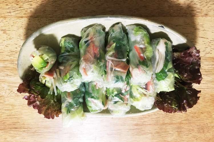 野菜たっぷり生春巻き レシピ 作り方 By Kumono クックパッド 簡単おいしいみんなのレシピが354万品