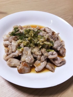 鶏むね肉の生姜ねぎだれ唐揚げ