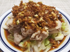 あっさり豚しゃぶ~かつお節ねぎ醤油ダレ~