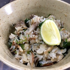 鯖と三つ葉の混ぜご飯