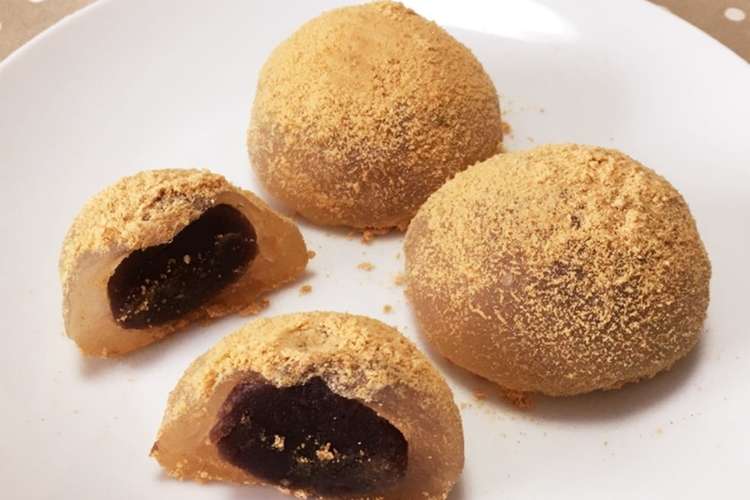 片栗粉で作る こしあん入りわらび餅 レシピ 作り方 By あい クックパッド 簡単おいしいみんなのレシピが352万品