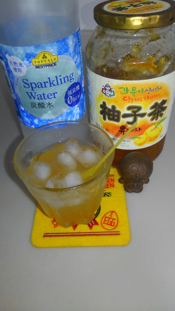 柚子茶de 炭酸水の画像