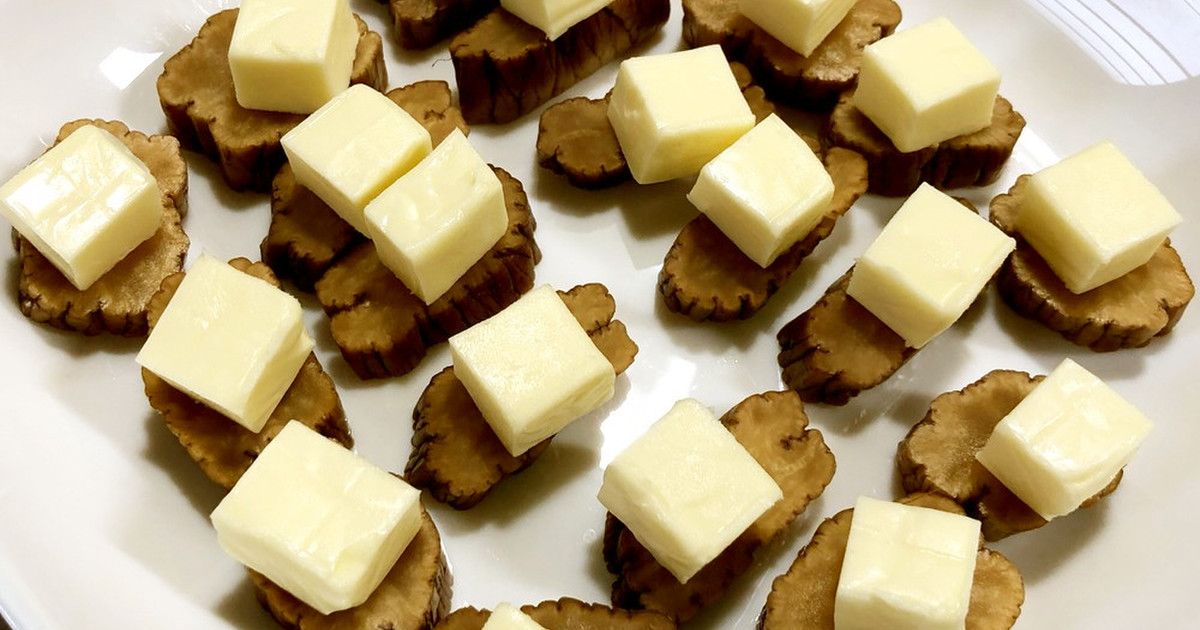 簡単おつまみ いぶりがっこ100円チーズ レシピ 作り方 By そやじ クックパッド 簡単おいしいみんなのレシピが360万品