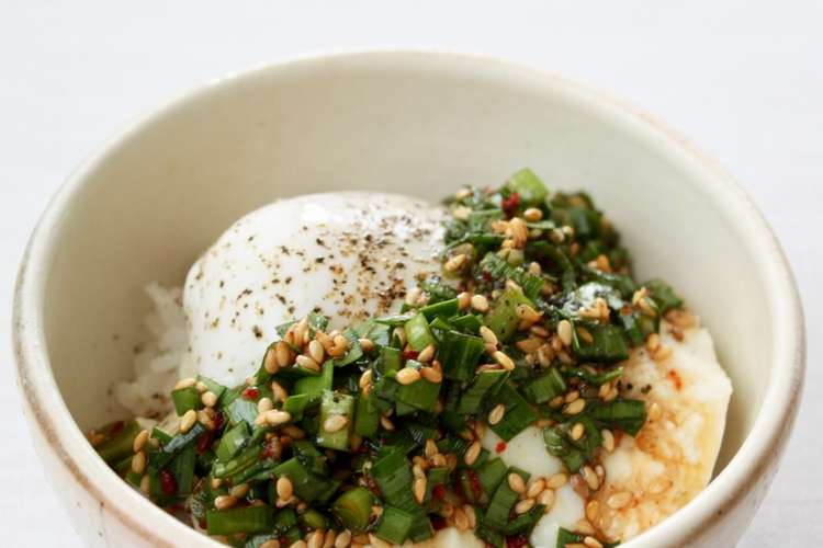 簡単丼 豆腐と温玉のニラだれ丼 レシピ 作り方 By Mieuxkanon クックパッド