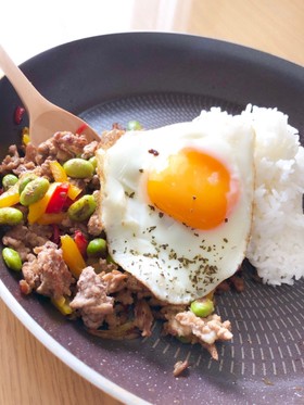 和名:挽肉ご飯☆ガパオ風ライス