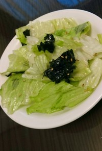韓国海苔とレタスの簡単サラダ