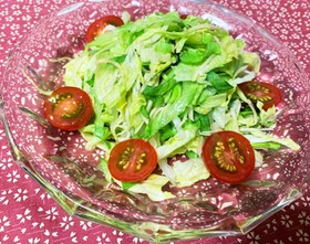 簡単 早い!レタスと西洋ワサビのサラダ