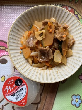 『プチッと鍋』の素で野菜炒め