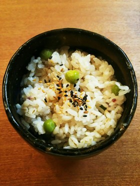 豆ご飯 グリーンピース 別茹で 混ぜご飯