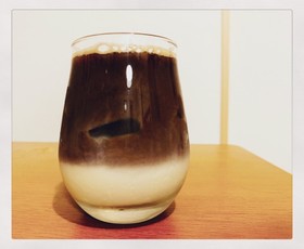 コツのいらないツートンカフェオレ