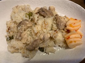 炊飯器でシンガポールチキン風鶏飯
