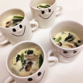 レンジで簡単!絶品豆乳茶碗蒸し