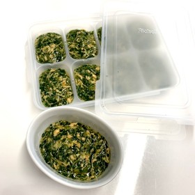 【離乳食】鮭と小松菜のあんかけ