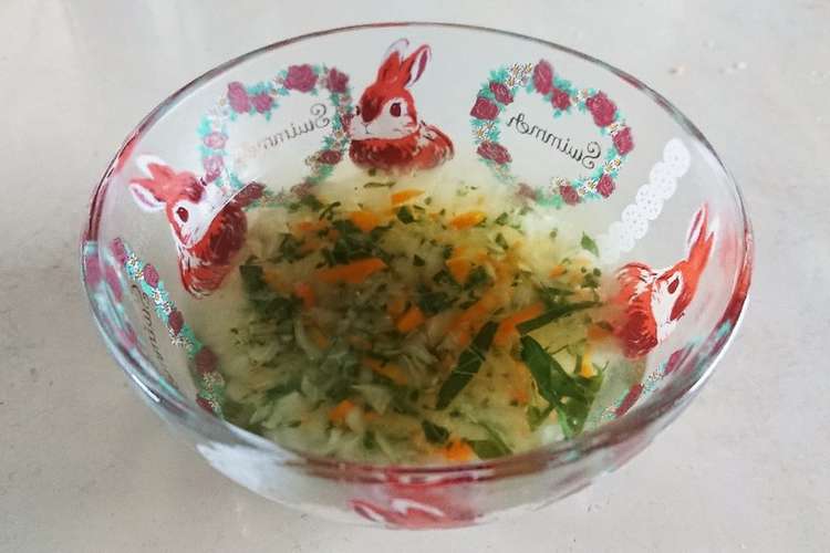 離乳食 基本のシンプル野菜スープ レシピ 作り方 By 子供ネギ星人 クックパッド