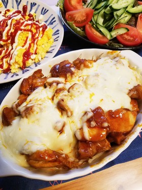 ご飯がススム!チキンチーズダッカルビ☆