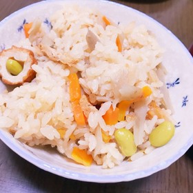 余り物で炊き込みごはん