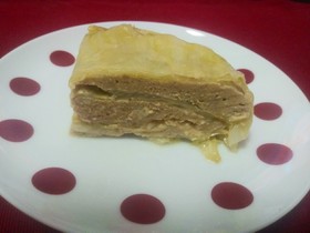 鶏ひき肉とレタスの重ね蒸し