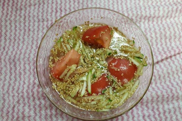 きゅうりとトマトの中華スープ レシピ 作り方 By こしだ1045 クックパッド 簡単おいしいみんなのレシピが357万品