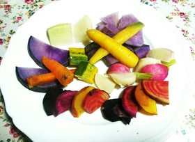 簡単♪カラフル野菜の蒸すだけ温野菜