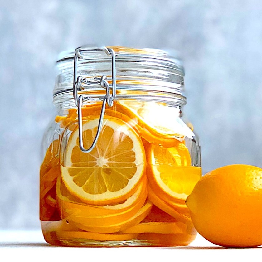 ベリーのレモンミントシロップ添えのレシピ