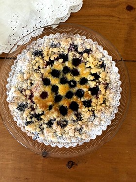 ブルーベリーのクランブルタルト