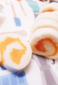 【離乳食】かぼちゃロールサンドイッチ