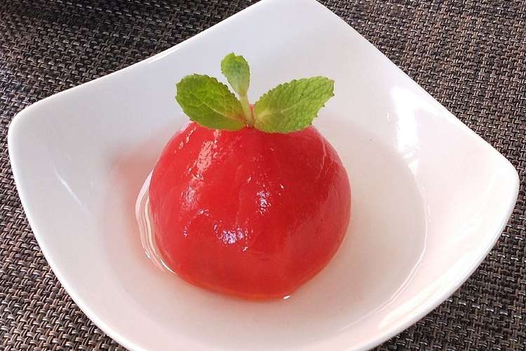 夏のヘルシーデザート トマトのコンポート レシピ 作り方 By ゆう クックパッド 簡単おいしいみんなのレシピが355万品