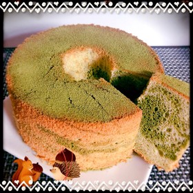 ☆抹茶マーブルシフォン☆