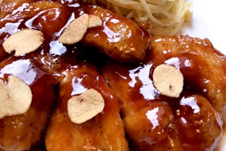 まかない 鶏むね肉でトンテキ風 レシピ 作り方 By Kk1229 クックパッド