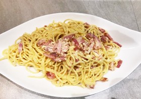 15分!簡単カルボナーラ♪時短♪