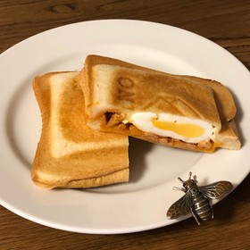 チーズダッカルビ 風なホットサンド