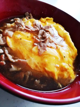 ゴクゴク飲む?止まらない豚バラ天津飯