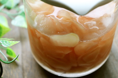 ミツカンらっきょう酢で新生姜の甘酢漬けの写真