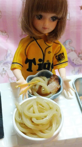 リカちゃんサイズ♡野球シリꕤ梅つけ麺