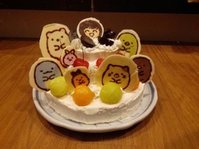 焼かない簡単♪3段キャラクターケーキ♪