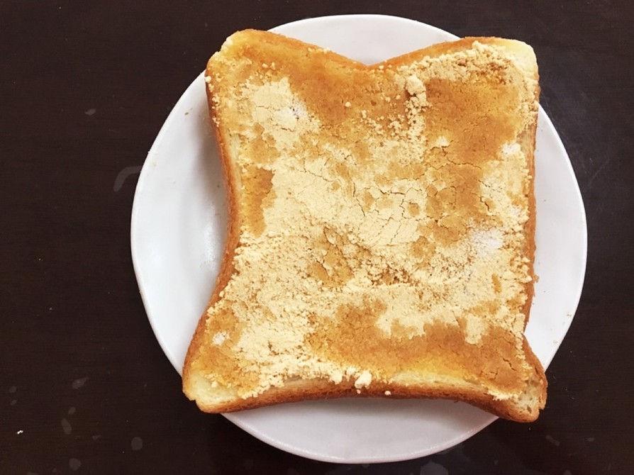 揚げない！なんちゃってきな粉トーストの画像