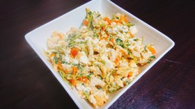 豆苗のチャンプル風(ダイエットメニュー)