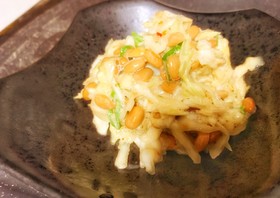 W腸活♪簡単納豆コールスロー