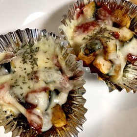 彩り弁当☆ズッキーニとトマトのチーズ焼き