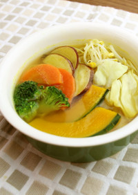 体力回復スープ　６品のお野菜で大満足！