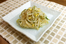 子大豆もやしで”ガリもやし”