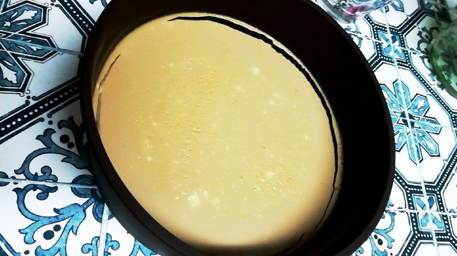 低糖質　固めのチーズプリン　紅茶風味の画像